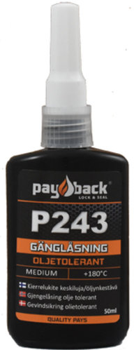 Payback öljynkestävä kierrelukite 50 ml pullo